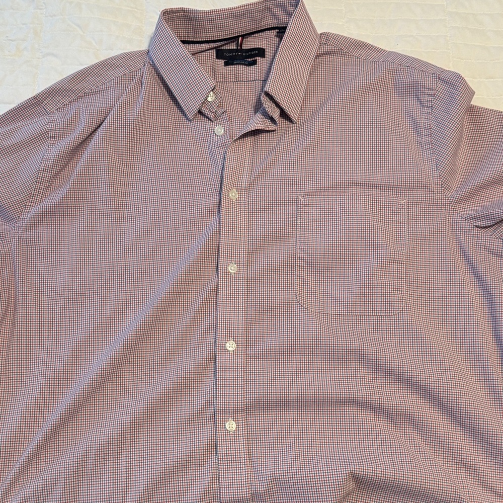 Men's Tommy Hilfiger Red Checkered Shirt